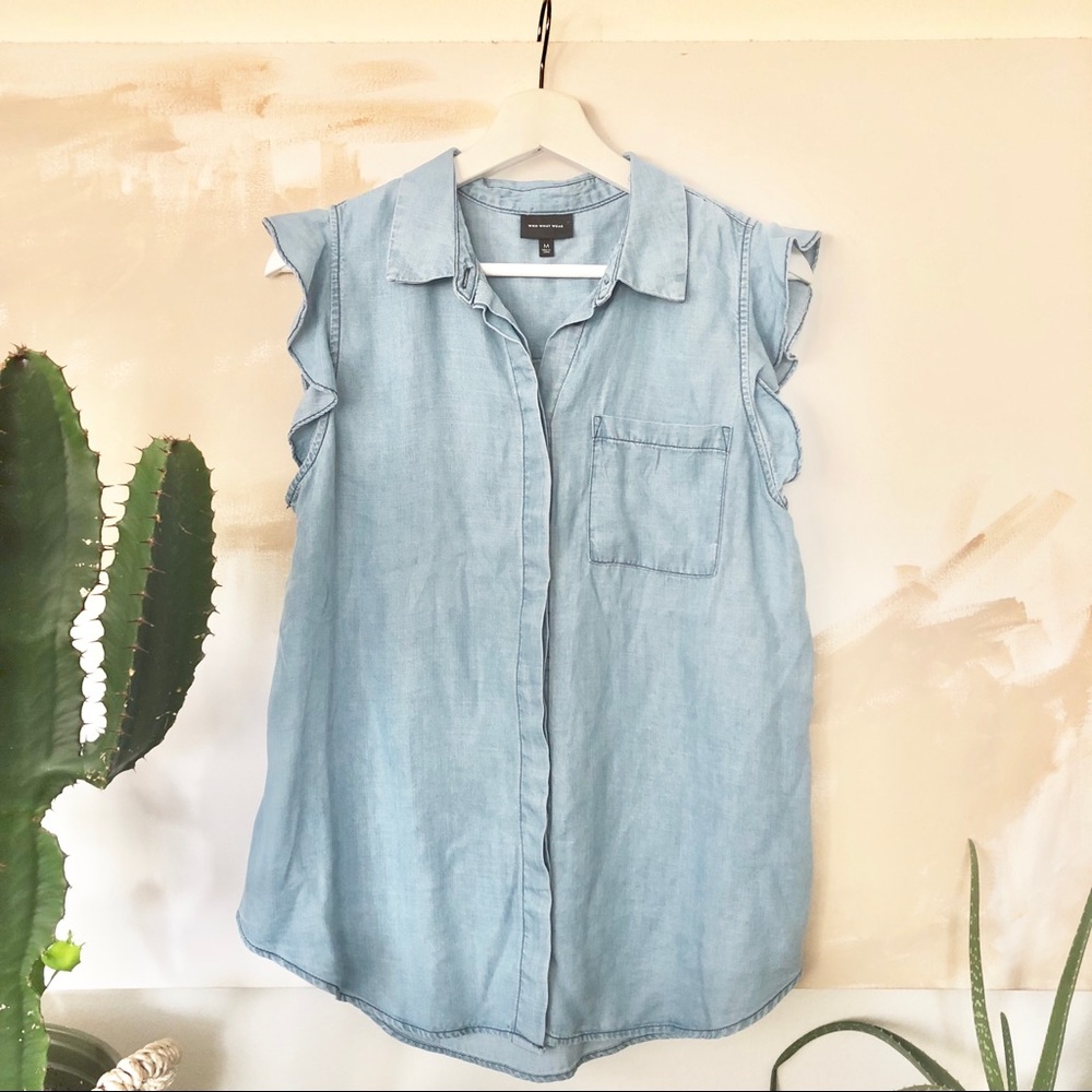 Chambray Tank Top